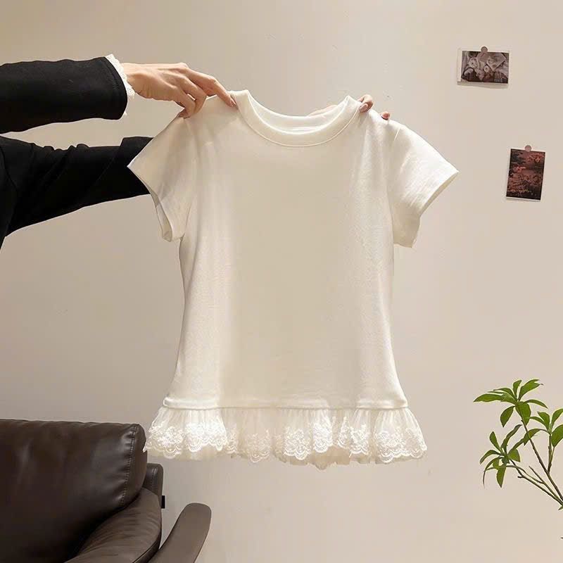  Áo Thun Viềng Ren 