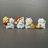  Mèo Chiêu Tài Mini Trưng Bàn Làm Việc 