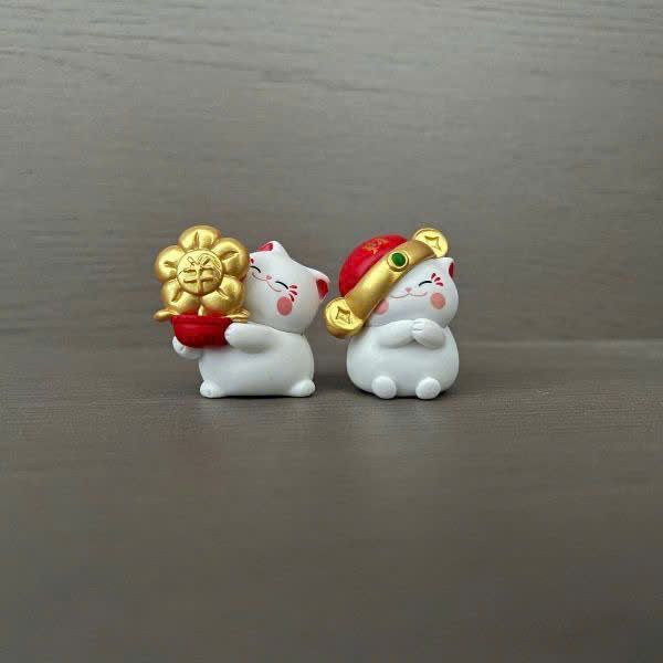  Mèo Chiêu Tài Mini Trưng Bàn Làm Việc 