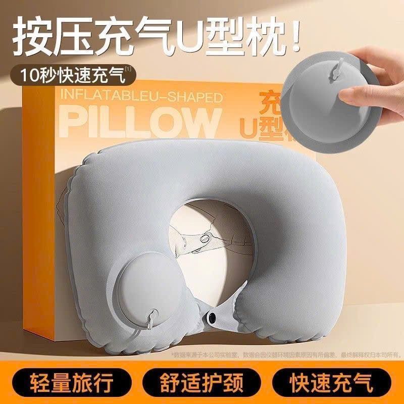  Gối Bơm Hơi Hình Chữ U Có Thể Gấp Gọn 