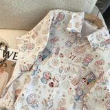  Áo Sơ Mi Dáng Dài Doraemon 