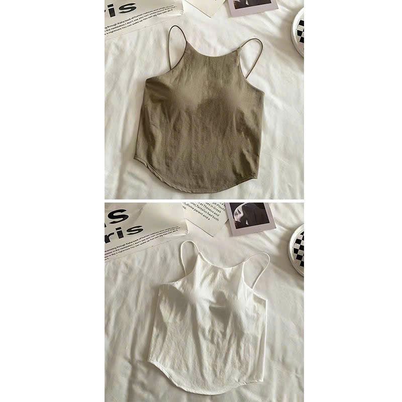  Áo Ngắn Không Tay Có Mút Đệm Ngực 