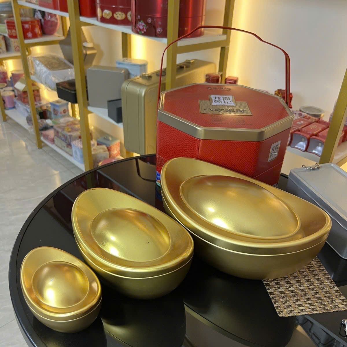  Hộp Thỏi Vàng Đựng Trà Bánh 