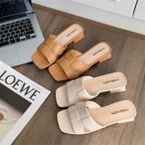 Giày Cao Gót Đế Vuông 3 cm 