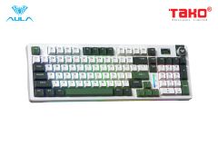 Phím Cơ Aula S98 Pro (Greywood V4 Switch Xanh Lá Trắng) Không Dây