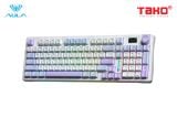 BÀN PHÍM CƠ GAMING AULA S98 PRO 3 MODE (Phiên bản Xanh dương + trắng + tím/ Paleo dust switch)