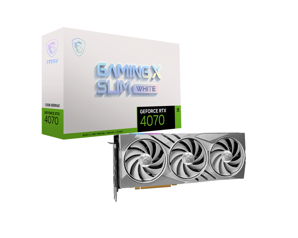 Card màn hình MSI RTX 4070 Super X Slim White 12GB GDDR6X