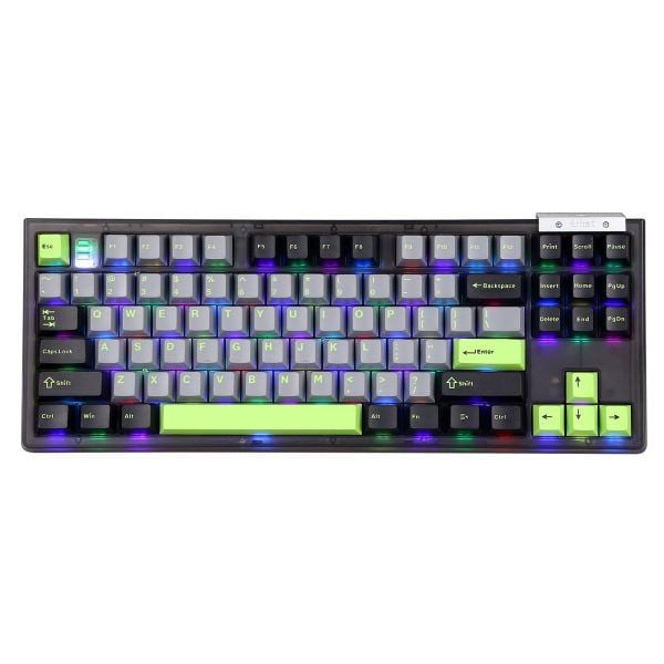 Bàn phím cơ Darmoshark TOP 87 Tri-mode RGB Black