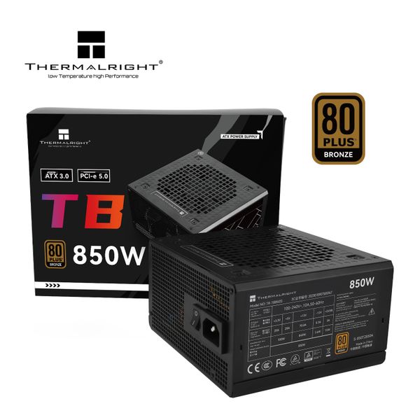 Nguồn máy tính Thermalright TB-850 - Đen, nhập khẩu | 850W, 80 Plus Bronze, Full Modular
