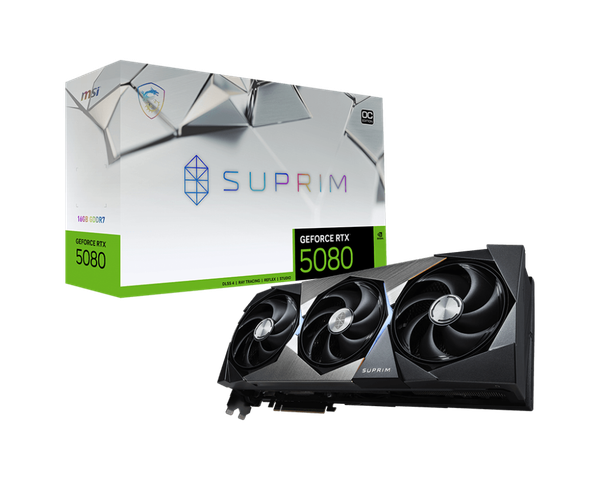 Card màn hình VGA RTX 5080 16G SUPRIM SOC