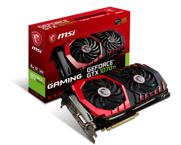 Card màn hình VGA MSI GTX 1070 Ti Gaming 8GB OC Cũ