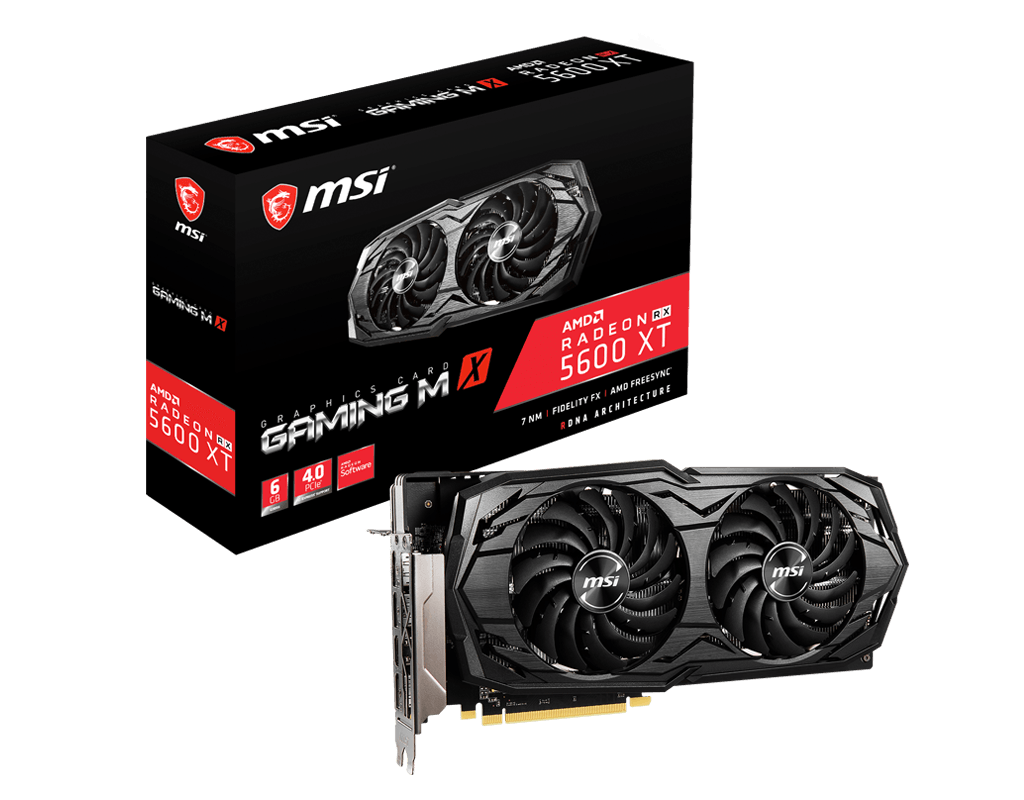 Card màn hình MSI RX 5600 XT Gaming MX 6GB GDDR6