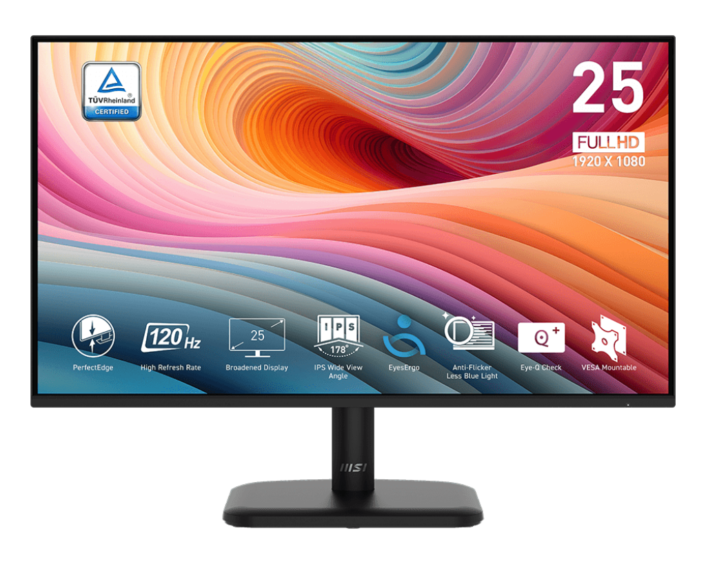 Màn hình MSI PRO MP251L E2 25 inch IPS/FHD/1ms/120Hz/Phẳng