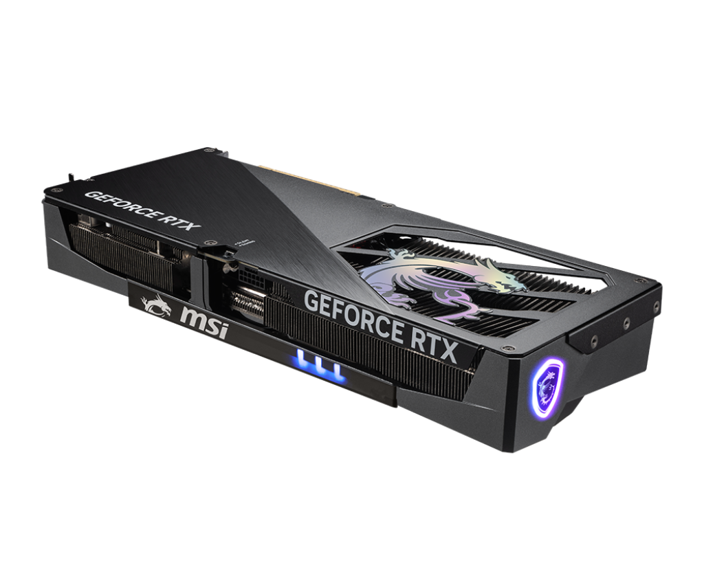 Card màn hình MSI RTX 5080 Gaming Trio OC 16GB GDDR7 mặt sau