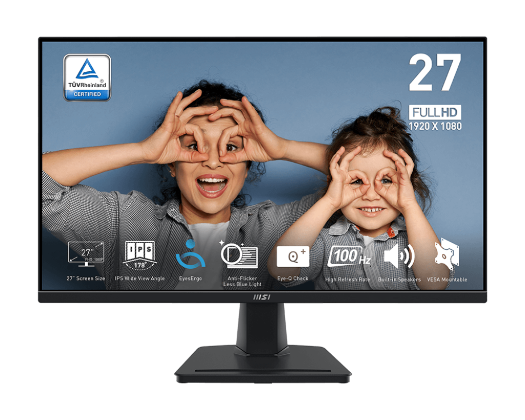 Màn hình MSI PRO MP275 27 inch IPS/FHD/1ms/100Hz/Phẳng