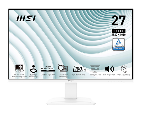 Màn hình MSI PRO MP273AW 27 inch IPS/FHD/1ms/100Hz/Phẳng