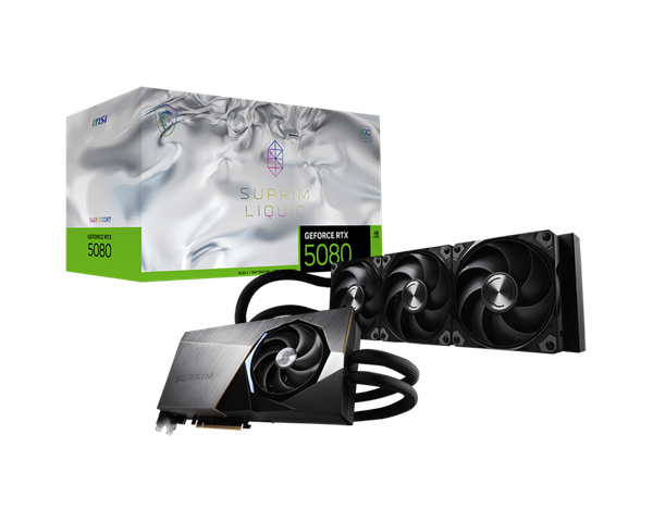 Card màn hình VGA RTX 5080 16G SUPRIM LIQUID SOC