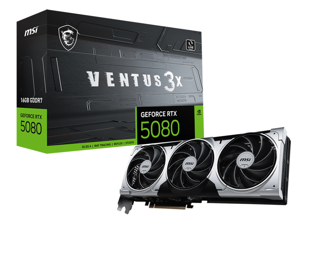 Card màn hình MSI GeForce RTX 5080 Ventus 3X OC Plus 16GB GDDR6