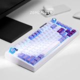 Bàn phím Darmoshark TOP 75 Tri-mode RGB White