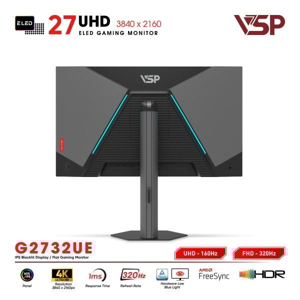 Màn hình VSP Vision Pro G2732UE (27inch/4K/IPS/10bit/320Hz/1ms/FreeSync)