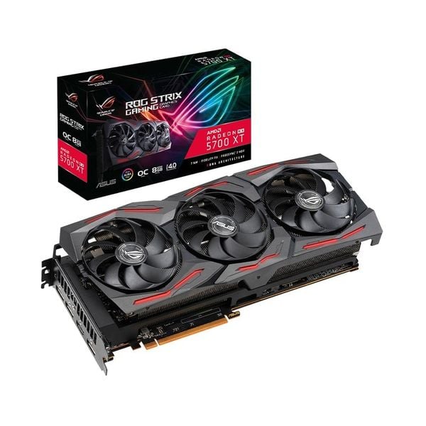 Card màn hình VGA ASUS ROG STRIX RX 5700 XT-O8G Cũ Đẹp