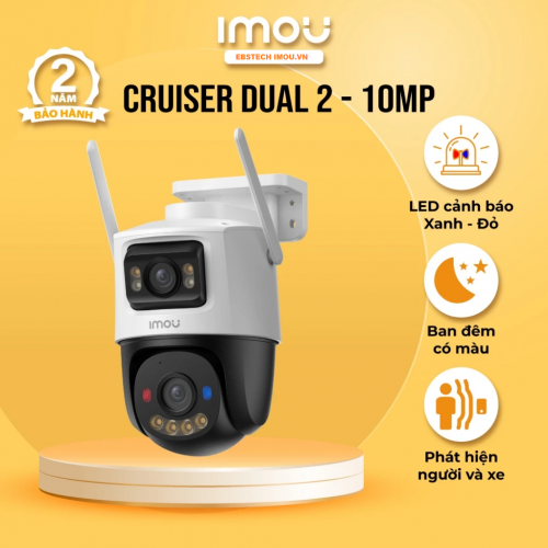 Camera IP Wifi IMOU Cruiser Dual 2 IPC-S7XEP-10M0WED 10MP