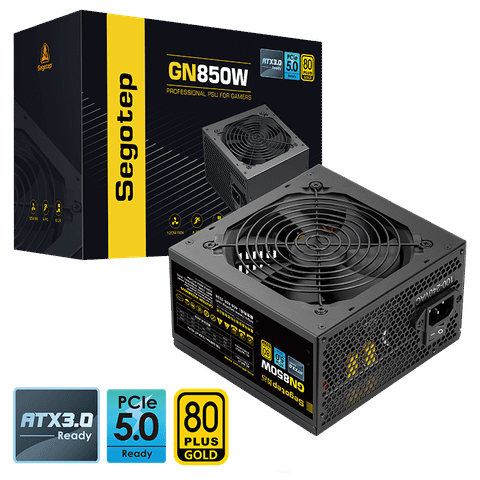 Nguồn Segotep GN850W ATX 3.0 850W 80 Plus Gold Đen