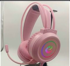Tai Nghe Gaming Có Dây HT-98 (USB) Led RGB – Sound 7.1 (Đen, Hồng)