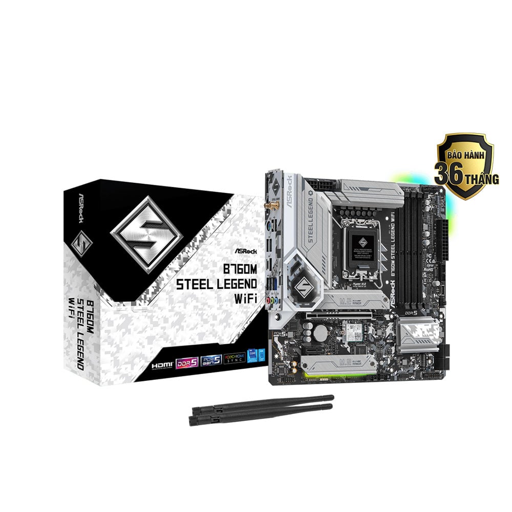 Mainboard Intel Asrock B760M Steel Legend Wifi DDR5