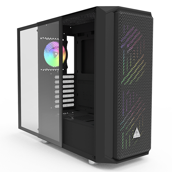 Vỏ case Montech AIR X ARGB Đen Trắng