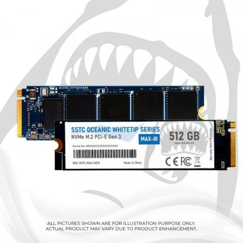 Ổ cứng SSD SSTC Oceanic Whitetip MAX-III 512GB M.2 NVMe