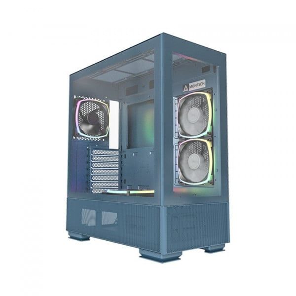Vỏ Case MONTECH SKY TWO Đen Trắng Xanh