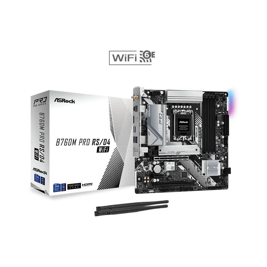 Mainboard Intel Asrock B760M Pro RS/D4 WiFi DDR4