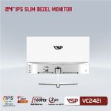 Màn hình VSP VC242i | IPS | Phẳng | 100Hz | Trắng