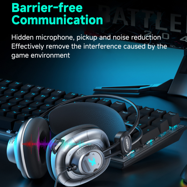 Tai Nghe Gaming Có Dây Xiberia X8 | Xám Bạc, RGB, Virtual 7.1, OverEar
