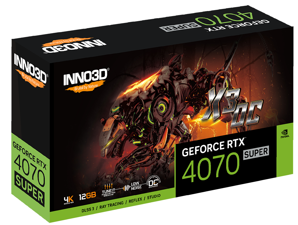 Card màn hình Inno3D RTX 4070 Super X3 OC