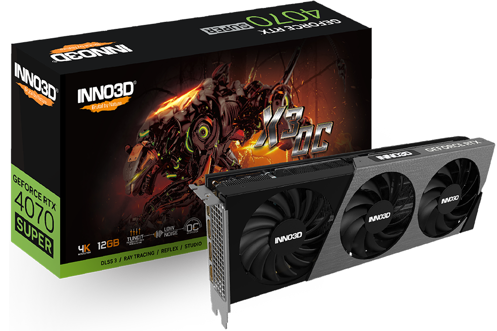 Card màn hình Inno3D RTX 4070 Super X3 OC