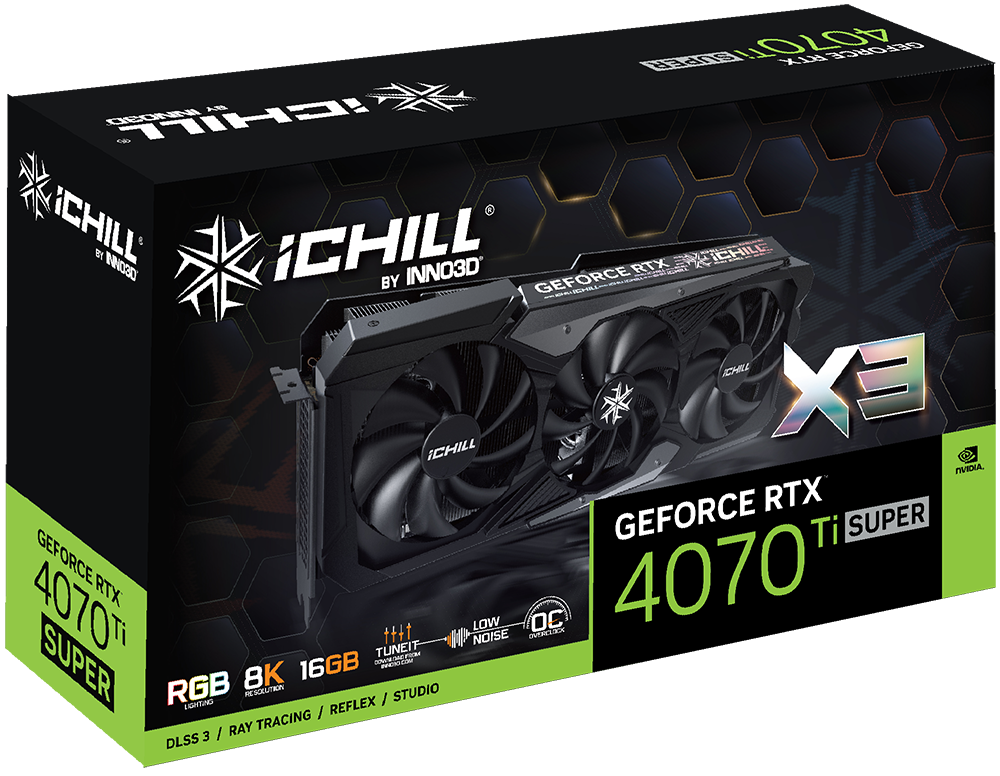 Card màn hình Inno3D RTX 4070 Ti Super iChill X3