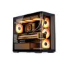 Vỏ Case JONSBO D300  ( MATX, Kính Cong, Đen/Trắng)