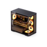 Vỏ Case JONSBO D300  ( MATX, Kính Cong, Đen/Trắng)