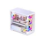 Vỏ Case JONSBO D300  ( MATX, Kính Cong, Đen/Trắng)