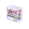 Vỏ Case JONSBO D300  ( MATX, Kính Cong, Đen/Trắng)