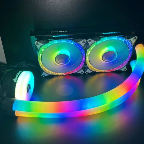 Tản nhiệt nước Coolmoon Aosor AS240 | ALL RGB | Trắng - Đen