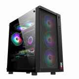 Thùng máy Case Magic GM-01 Black Mesh | Đen, Trắng | kèm sẵn 4 Fan RGB, | Mặt lưới, Mặt kính