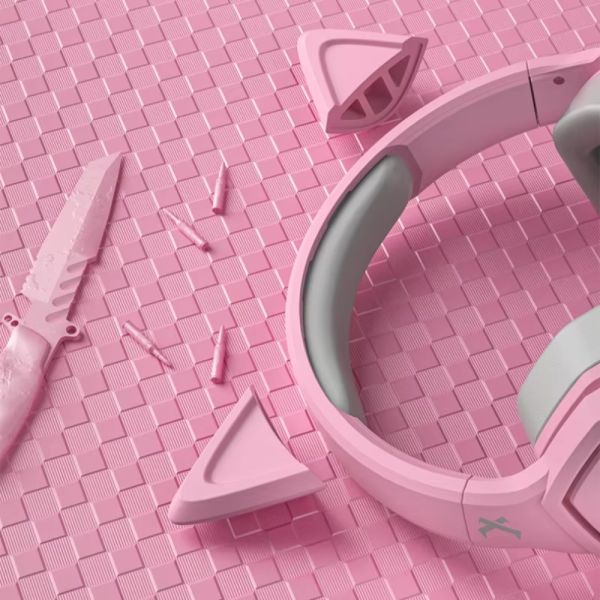 Tai nghe Xiberia V13U | Hồng, RGB, Virtual 7.1, OverEar, Tai Mèo