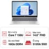 Laptop HP 14 ep1007TU 9Z2W1PA (Core 7 150U/ 16GB/ 512GB SSD/ 14 inch FHD/ Win11/ Bạc)