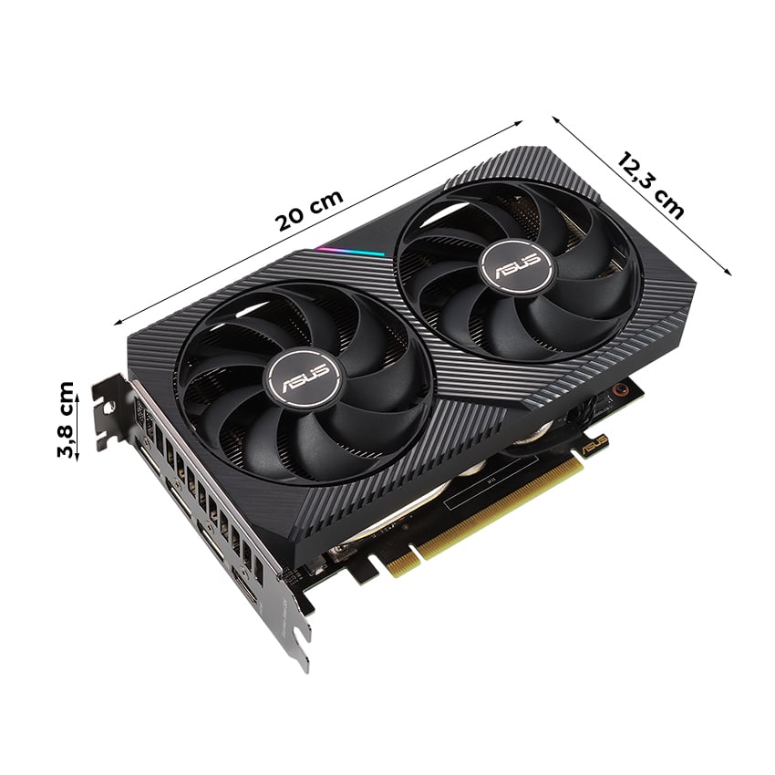 Card màn hình Asus Dual RTX 3060 V2 12GB GDDR6