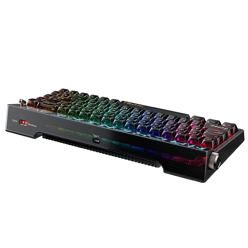 Phím Cơ Machenike KT68 Pro (North Pole Switch Đen) Không Dây