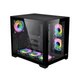Vỏ máy tính MIK LV12 | Đen/Trắng | ATX/M-ATX/ITX