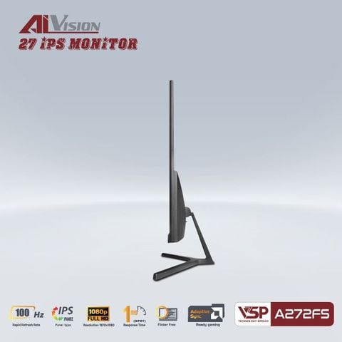 Màn hình AIVISION A272FS | 27 inch, Full HD, IPS, 100Hz, 1ms, phẳng